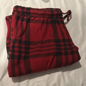 Avalanche Red Plaid Fleece Pants